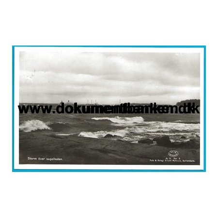 Storm ver segelleden, Ytterskr, Vdd, Sverige, Postkort