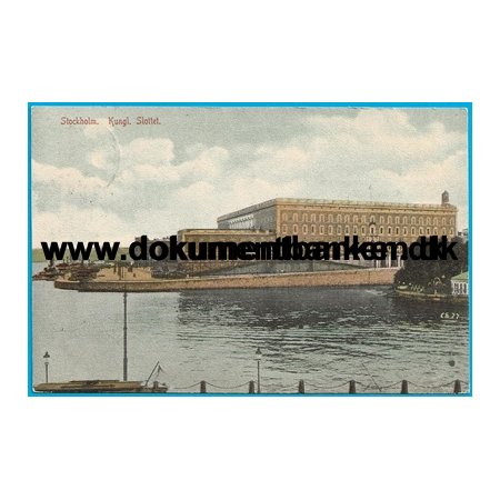 Kungliga Slottet, Stockholm, Sverige, Postkort