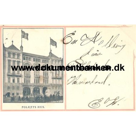 Stockholm, Folkets Hus, Postkort, 