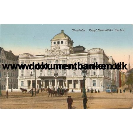 Stockholm, Kungl. Dramatiska Teatern, Postkort, 1914