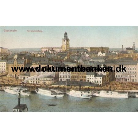 Stockholm, Kornhamnstorg, Postkort