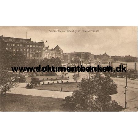 Stockholm, Utsikt frn Operaterrassen, Postkort