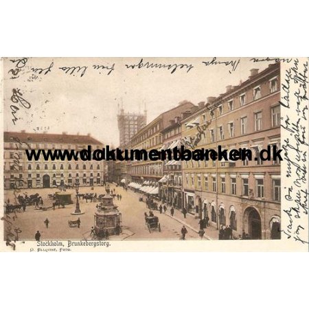Stockholm, Brunkebergstorg, Postkort, 1904