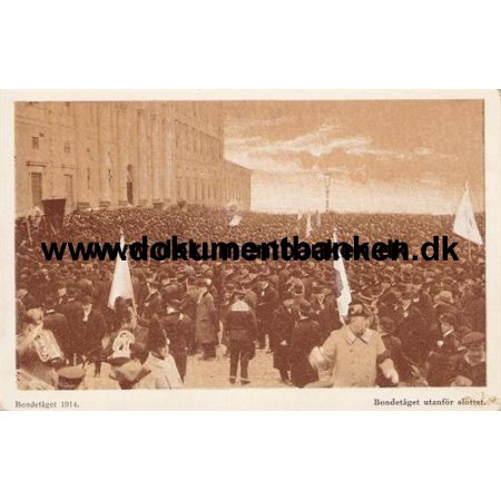 Stockholm, Bondetget 1914, Postkort