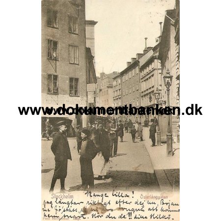 Stockholm, sterlnggatan, Postkort, 1903