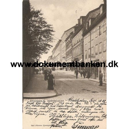 Stockholm, Hornsgatan, Postkort, 1902