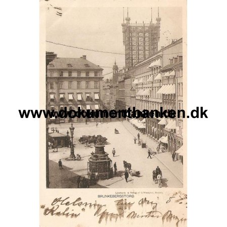 Stockholm, Bunkebergstorg, Postkort, 1904