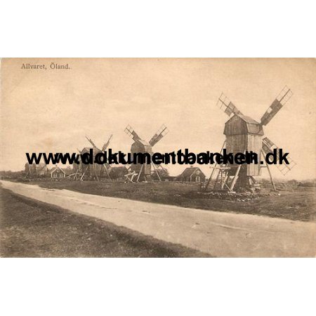 Allvarat, land, Sverige, Postkort, 1916