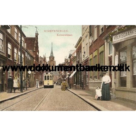 Scheveningen, Keizerstraat, Holland, Postkort, 1912