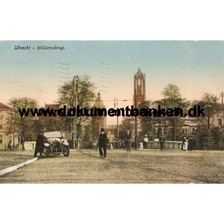 Utrecht, Willemsbrug, Holland, Postkort, 1918