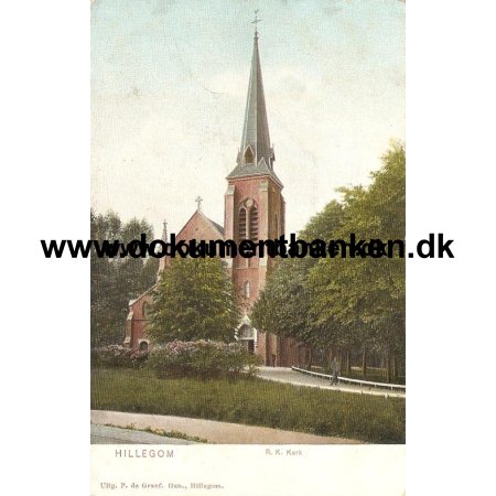 Hillegom, R. K. Kerk, Holland, Postkort