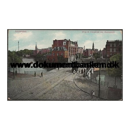 Brug de Clerqstraat met Rozengracht Amsterdam Holland Postkort