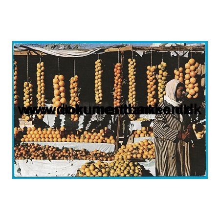 Bir Bou-Rekba, Marchand d'oranges, Tunesien, Postkort