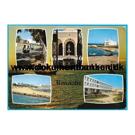 Monastir, Vues de Monas, Tunesien, Postkort