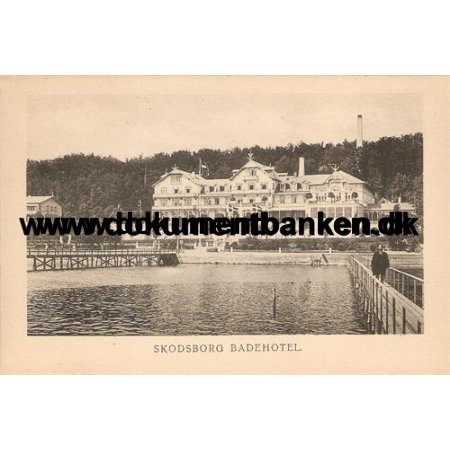 Skodsborg Badehotel, Prospektkort, Ca. 1895