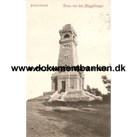 Mggelbergen, Bismarckwarte, Tyskland, Postkort, 1910