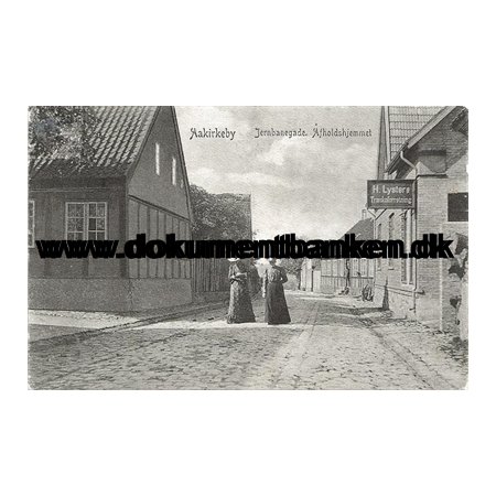 Afholdshjemmet, Jernbanegade, Aakirkeby, Bornholm, Postkort