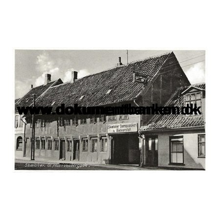 Gammelt Hus, Vestergade, Sklskr, Sjlland, Postkort