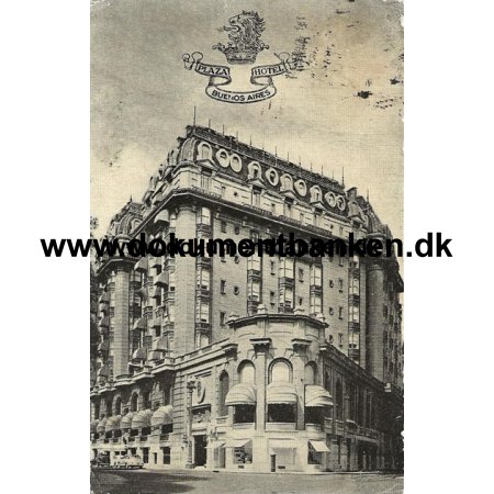 Plaza Hotel, Buenos Aires, Argentina, Postkort