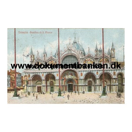 Venezia, Basilica di S. Marco, Carte Postale, 2 september 1909