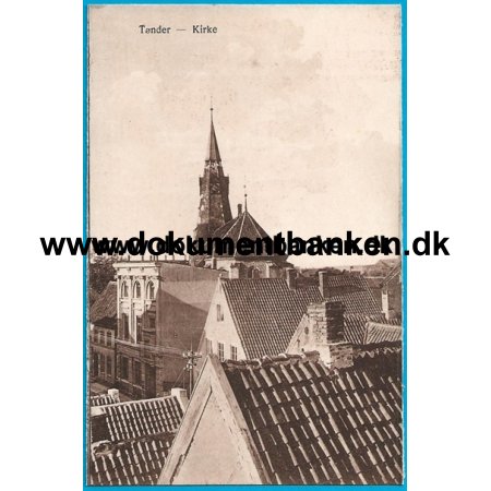 Kirke, Tnder, Jylland, Postkort
