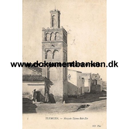 Algeriet, Tlemcen, Mosquee Djana-Bab-Zir, Carte Postale, 1906