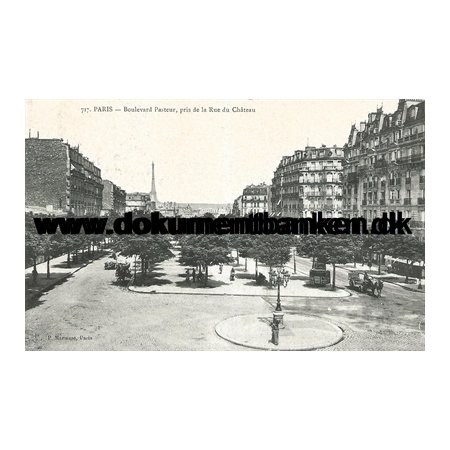 Boulevard Pasteur, Paris, Carte Postale, 1908