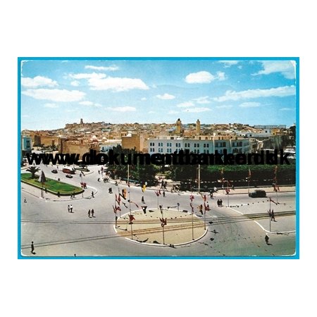 Sousse, Vue Generale sur la ville fortifiee, Tunesien, Postkort