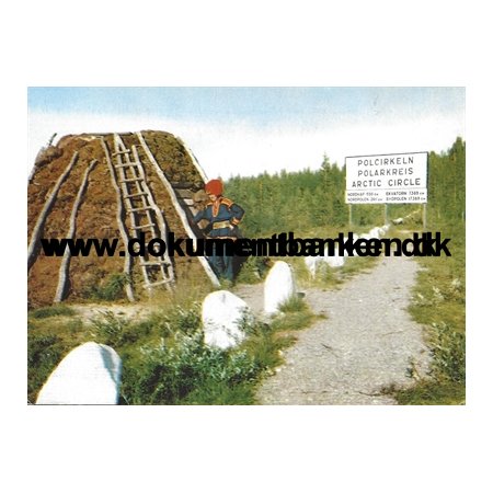 Samehjem, Polarcirklen, Sverige, Postkort