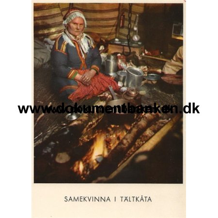 Samekvinna i Tltkta, Sverige, Postkort
