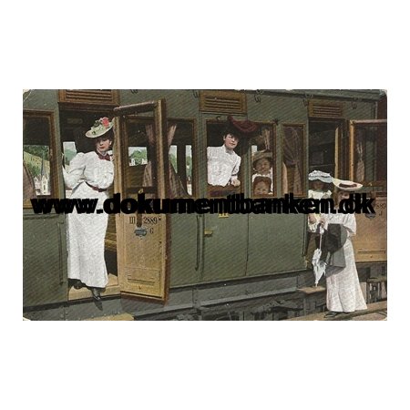 3 klasses passagervogn, Tyskland, Postkort