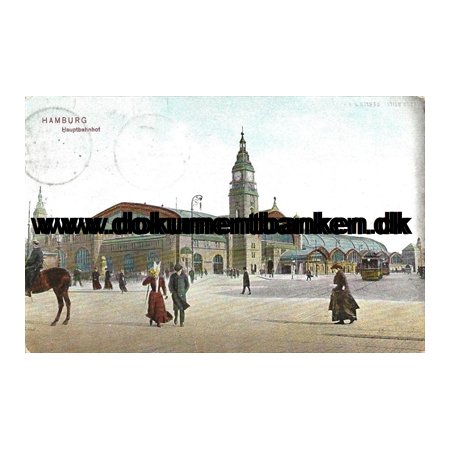 Hauptbahnhof, Hamburg, Tyskland, Postkort