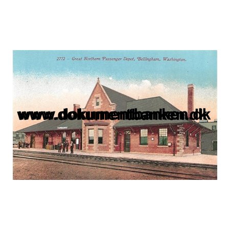 Bellingham, Great Northern, Passenger Depot, Postkort