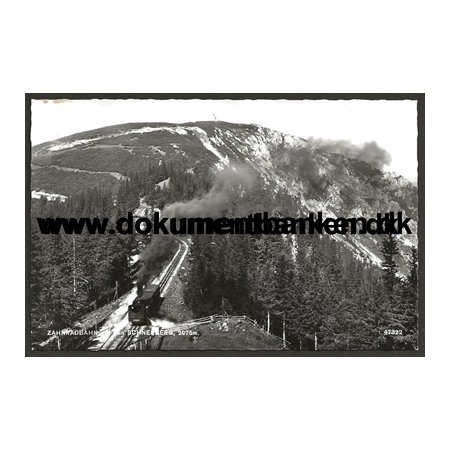 Zahnradbahn, Schneeberg, strig, Postkort