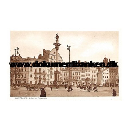 Kolumna Zygmunta, Warszawa, Polen, Postkort
