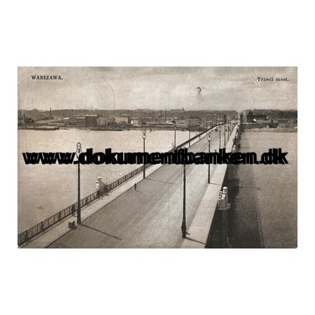 Trzeci most, Warszawa, Polen, Postkort