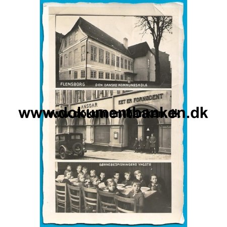 Den Danske Kommuneskole, Flensborg, Tyskland, Postkort