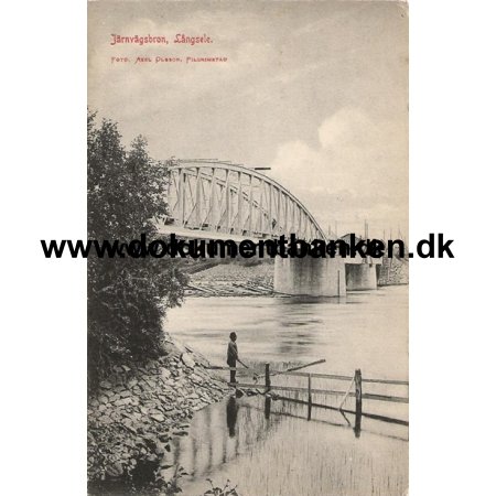 Jrnvgsbron, Lngsele, Sverige, Postkort