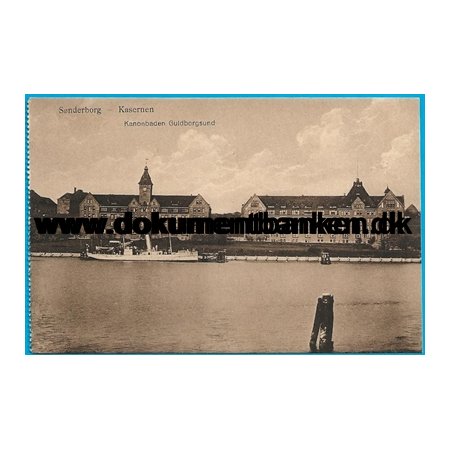 Snderborg, Kasernen, Kanonbden Guldborgsund, Postkort
