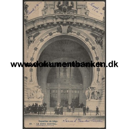 Liege, Exposition de, Le Dome Central. Carte Postale. 4 april 1906