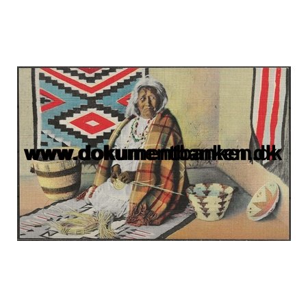 Apache Indian Basket Maker USA Postkort