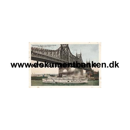 Queensboro Bridge over Welfare Island, East River 13 maj 1923