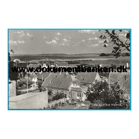 Hadsund, Udsigt til Havn, Jylland, Postkort