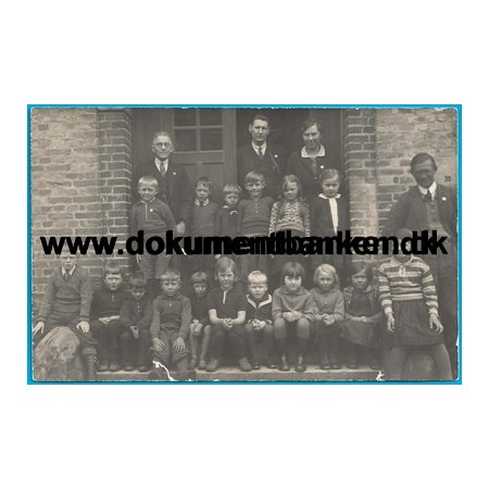 Hornbk Skole, Klassefoto, Sjlland, Postkort