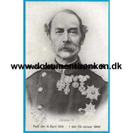 Kong Christian IX, Royal, Danmark, Postkort