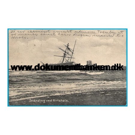 Hirtshals, Stranding ved Hirtshals, Jylland, Postkort