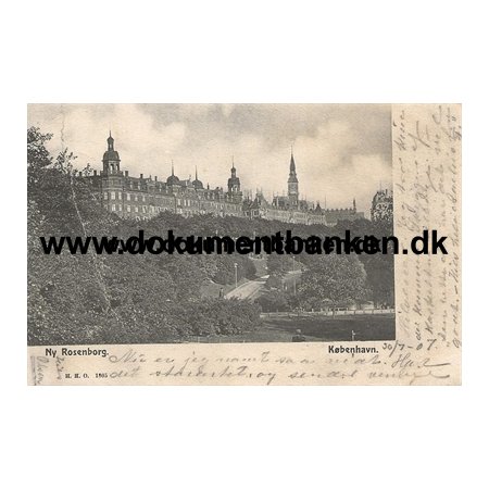 Aborreparken, Ny Rosenborg, Kbenhavn, Postkort, 30 juli 1907