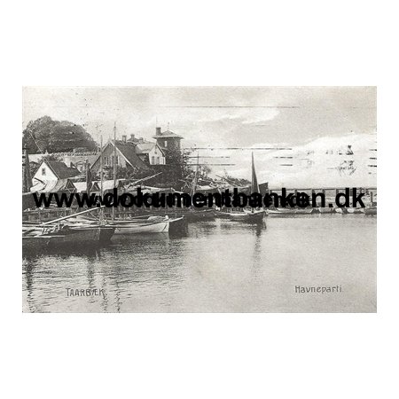 Trbk, Havneparti, Klampenborg, Postkort, 1911