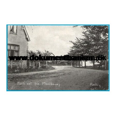 Rdby, Parti set fra Maribovej, Lolland, Postkort