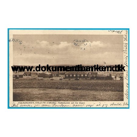 Folkekuren, Hald, pr. Viborg, Jylland, Postkort